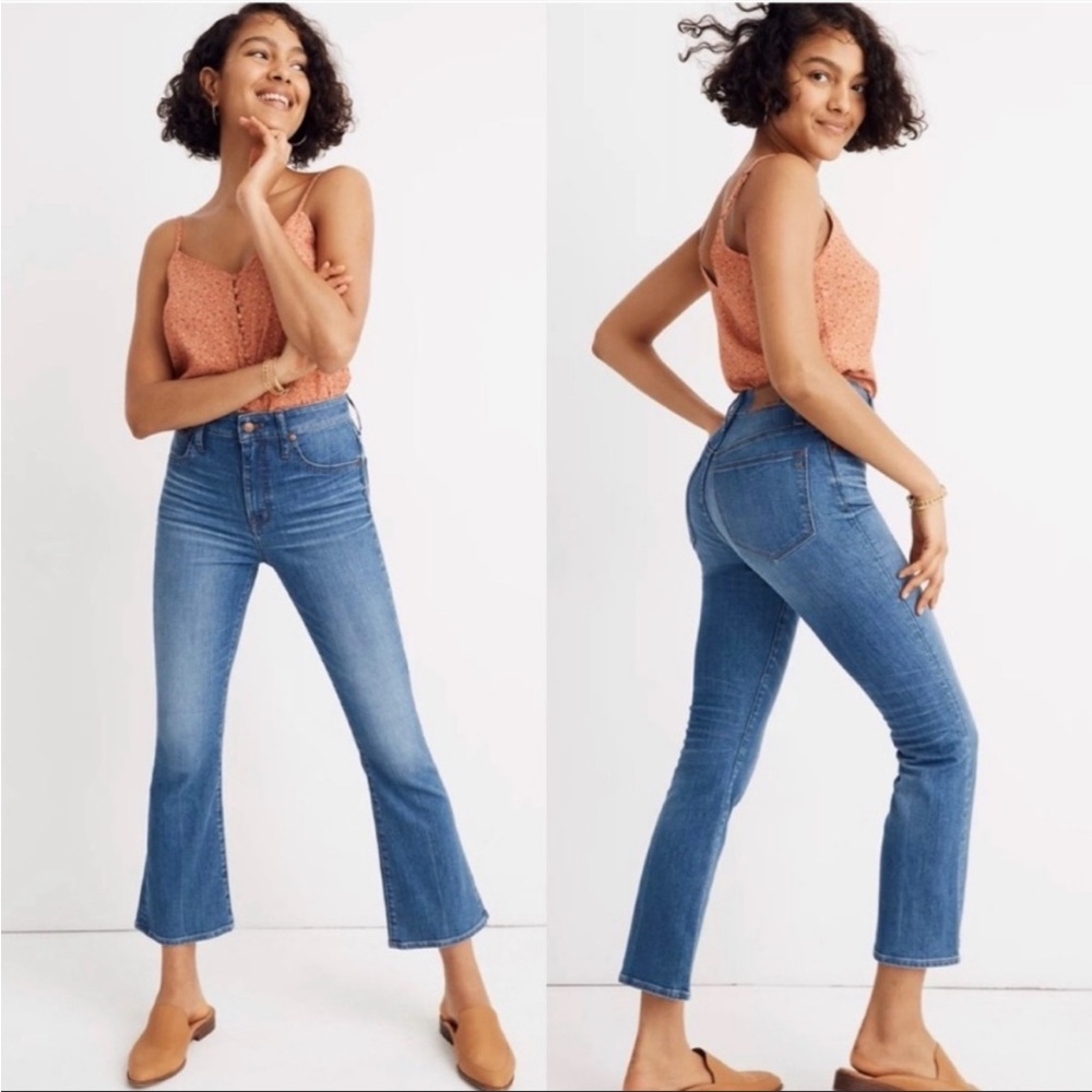 Madewell • cali demi-boot jeans in tierney wash sz 27